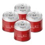 4er-Pack Evocamp Gaskartuschen, 190g Butan/Propan Gemisch für Campingkocher.