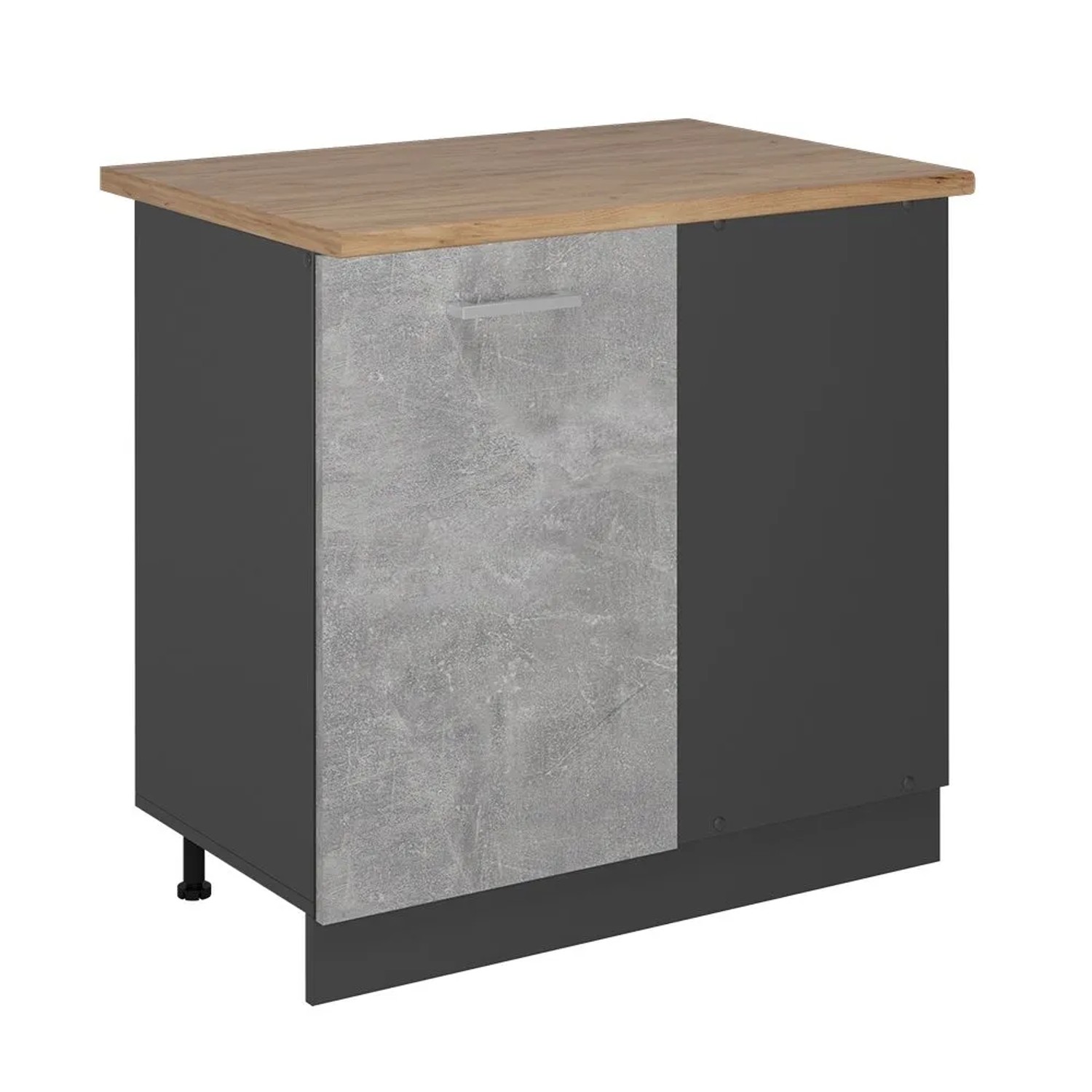 Vicco Eckunterschrank R-Line Beton 86 x 82 AP Eiche Art Nr 53987