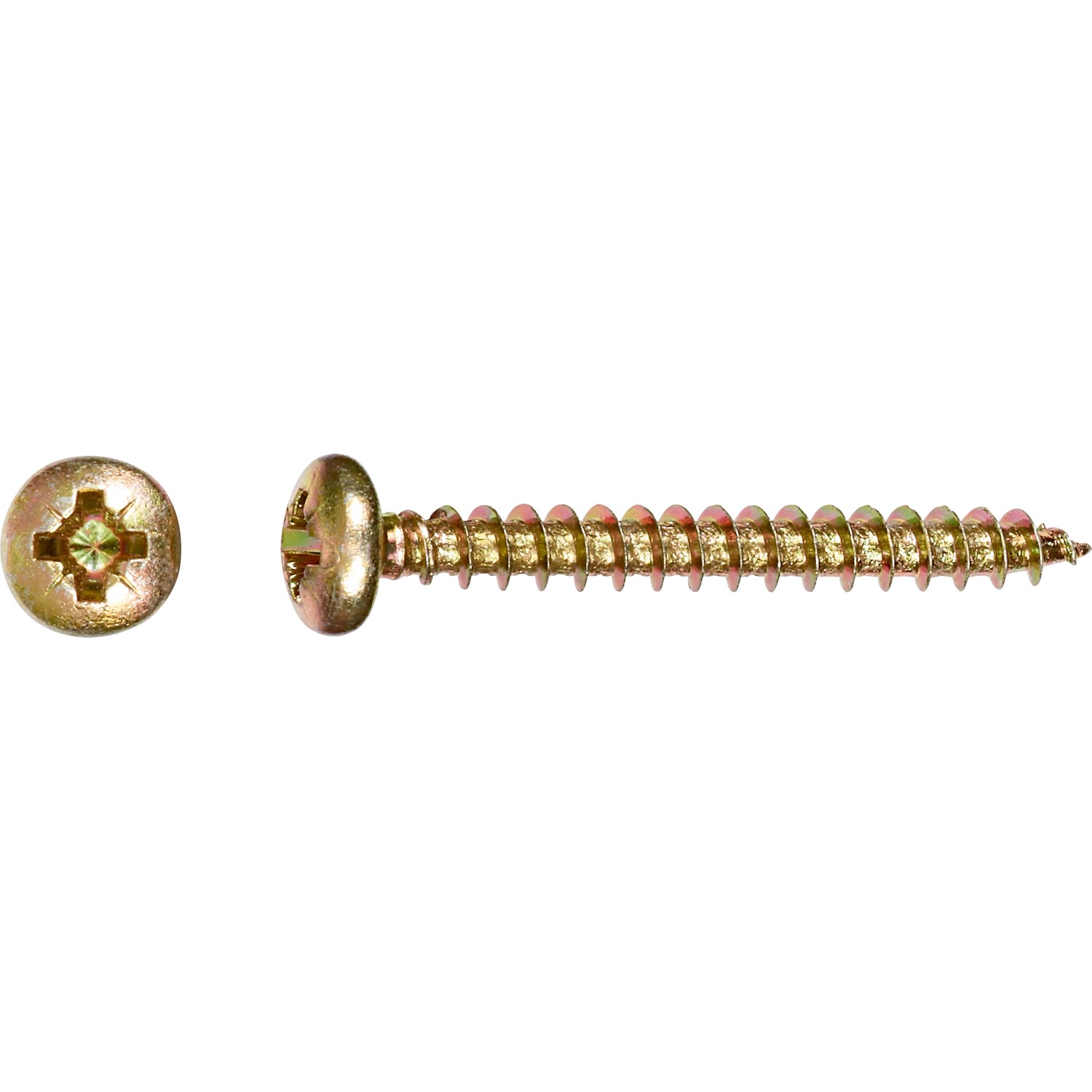 Halbrundkopf Spanplattenschraube PZ-Antrieb Ø 4,5 mm x 30 mm 20 Stück