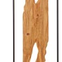 Moderne LED-Stehlampe Chaumont, 120 cm, schwarz/Holz, für stimmungsvolle Beleuchtung im Innenbereich.