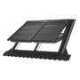Velux Hitzeschutz-Markise & Verdunkelung SSS MK04, elektrisch solar, schwarz für Dachfenster.