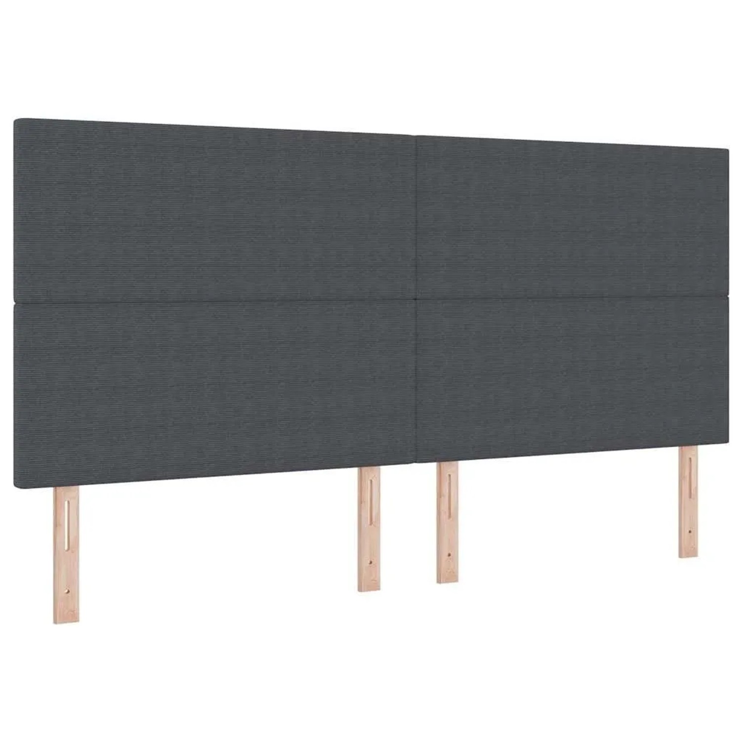 vidaXL Kopfteil mit Kopfteil Dunkelgrau 200 cm Kunstleder 3337737