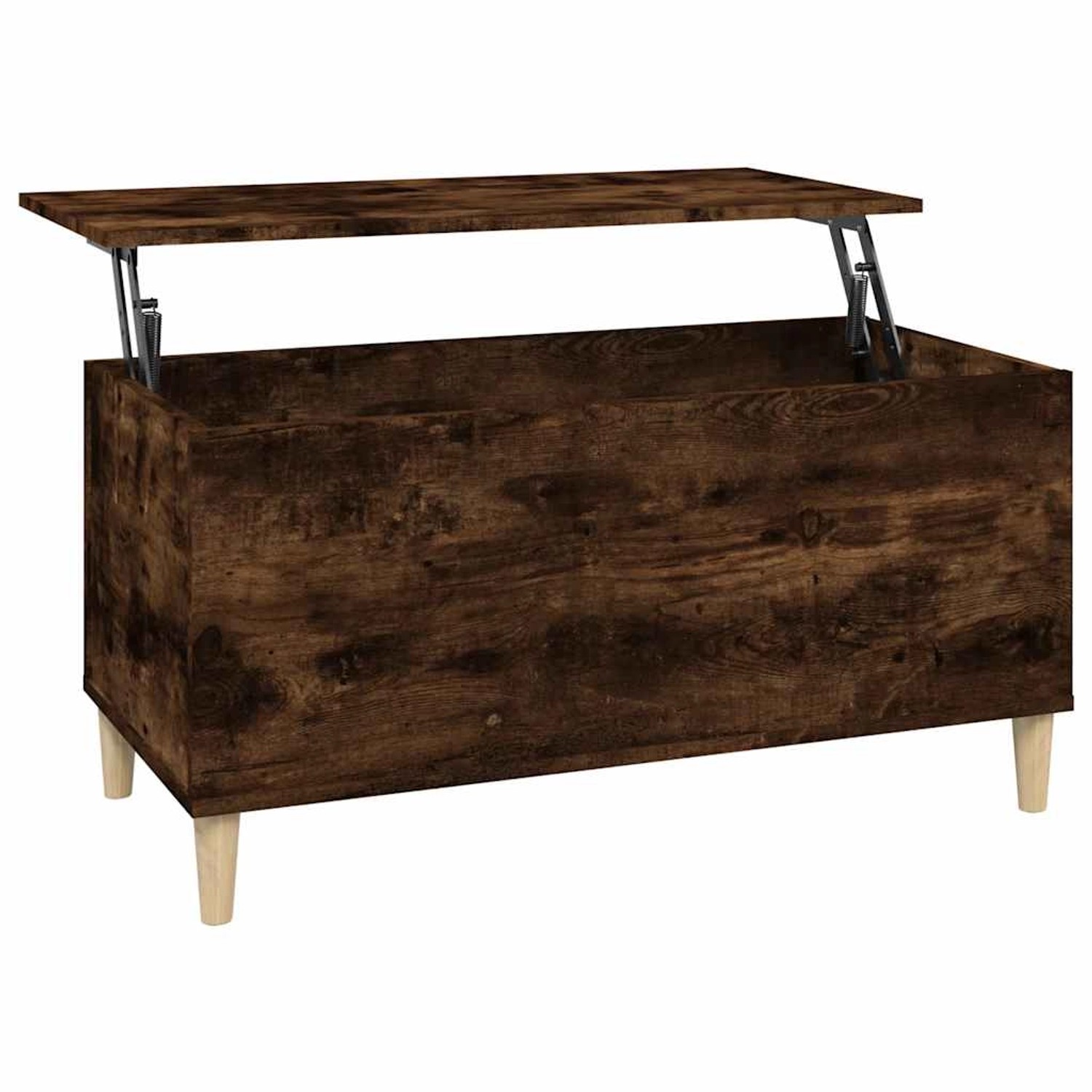 vidaXL Couchtisch Räuchereiche 90x44,5x45 cm Holzwerkstoff 819585
