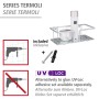 WENKO Wandablage Termoli aus Edelstahl mit Schrauben und Dübeln, geeignet für Bad und Dusche.