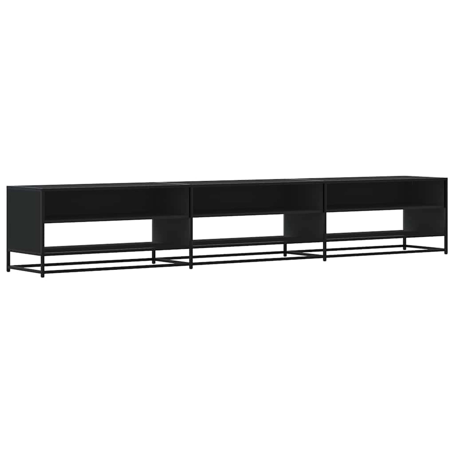 vidaXL TV-Schrank Schwarz 270x40x46 cm Holzwerkstoff 3300810 günstig online kaufen