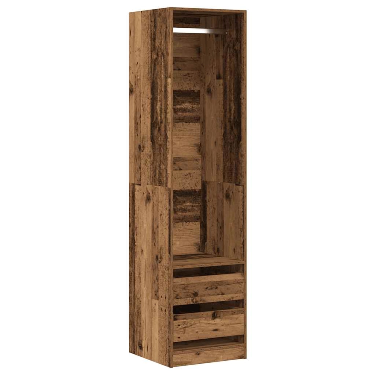 vidaXL Kleiderschrank Altholz-Optik 50x50x200 cm Holzwerkstoff 3318628 günstig online kaufen