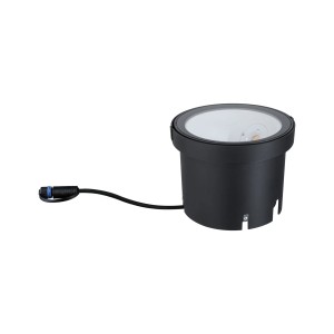 Paulmann LED-Wandfluter Plug & Shine Ocos, anthrazitfarbene Außenleuchte mit Kabel.