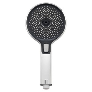 Schöner Wohnen Handbrause Biella, wassersparend, Chrom. Duschkopf mit Antikalk-Noppen und verschiedenen Strahlarten.