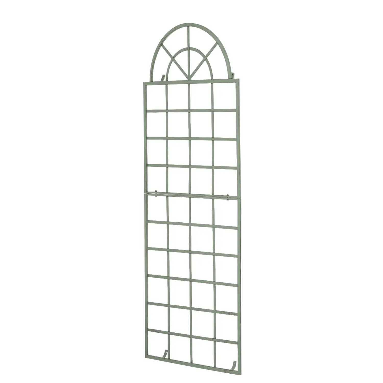 DELUKE Rankgitter GUNNAR 70x1x180cm Metall Antik-Grün Rankhilfe Kletterpflanzen Gartendekoration