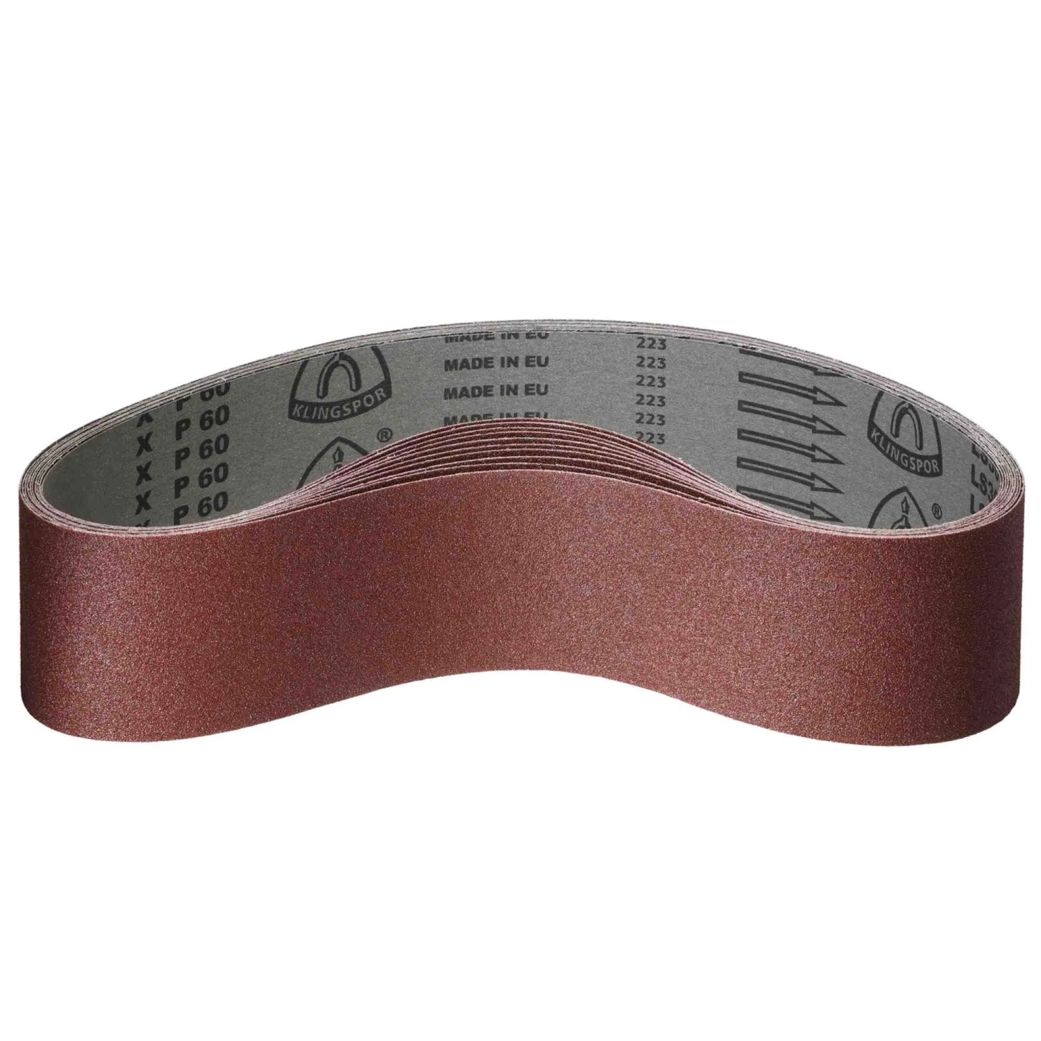 Klingspor Schleifband Korund 75 x 575 mm Korn 80 - 10 Stück