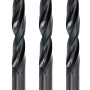 3er Set LUX Metallbohrer, 1 mm, rollgewalzt für Buntmetalle wie Kupfer und Aluminium.