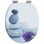 vidaXL Soft-Close Toilettensitz 2 Stk Grau 44 x 38 cm MDF-Platte 3414541_5