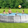 Intex Frame Pool-Set Prism Rondo, Ø 457 cm, mit Familie im Garten.