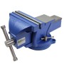 Blauer TRUTZHOLM Schraubstock 200mm, drehbar mit Amboss für Werkbank.