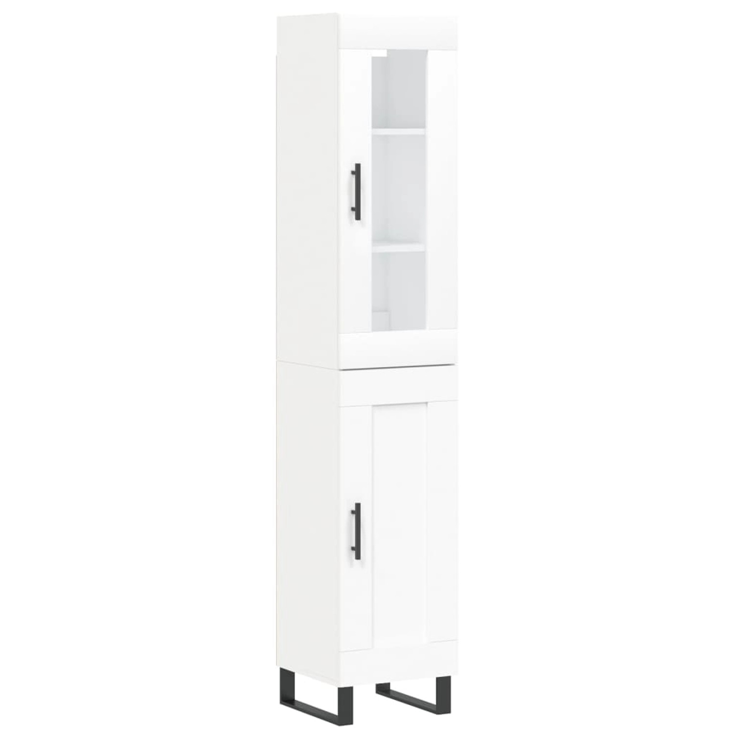vidaXL Highboard Weiß 34,5x34x180 cm Holzwerkstoff 3199513 günstig online kaufen