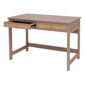 Proregal Schreibtisch HxBxT 78x110x60 cm Schublade Holz Helltaupe Bürotisch Laptoptisch Arbeitstisch
