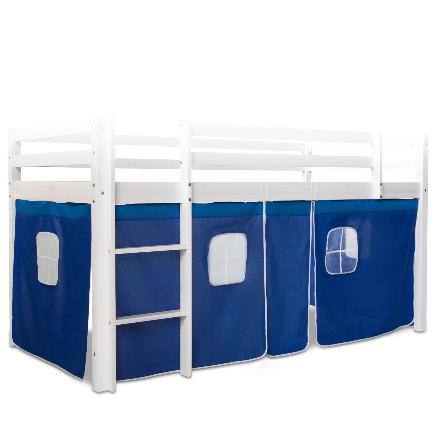 Homestyle4u Bettumrandung Blau für Kinderhochbett 1518 günstig online kaufen