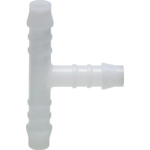 T-Schlauchverbinder, 6 mm, Kunststoff, 2er-Set für Schlauchverbindungen.