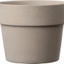 Deroma Pflanztopf Perfetto, Ø 11 cm, Graphit, aus Terrakotta für Innen- und Außenbereich.