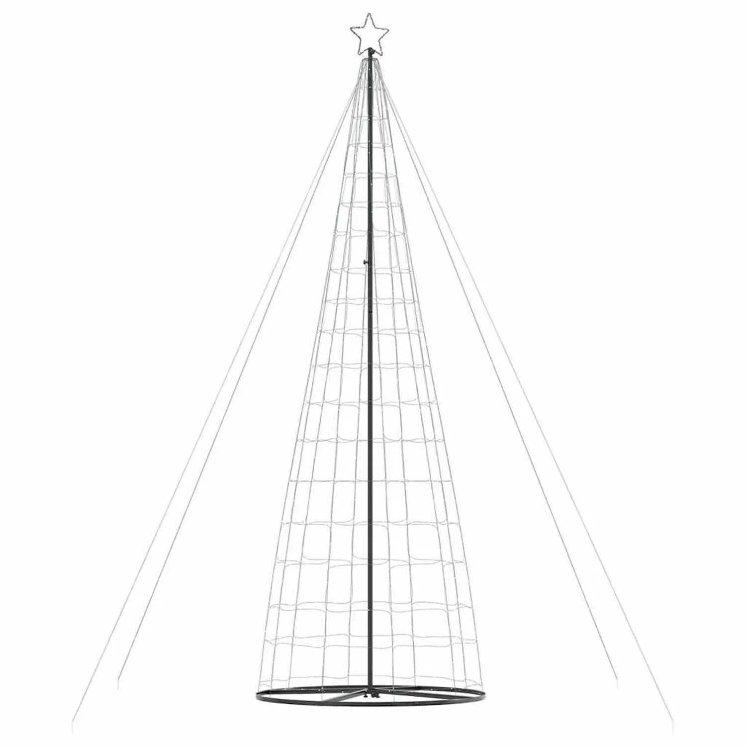 vidaXL LED Weihnachtsbaum 1534 LEDs Kaltweiß 503 cm 4016457