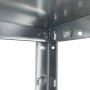 Detailaufnahme: Verzinktes Schulte Steckregal, 180x100x40 cm, Stecksystem.