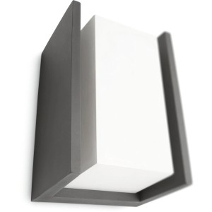 Moderne Philips myGarden Ecomoods Außenwandleuchte in Anthrazit für den Außenbereich.