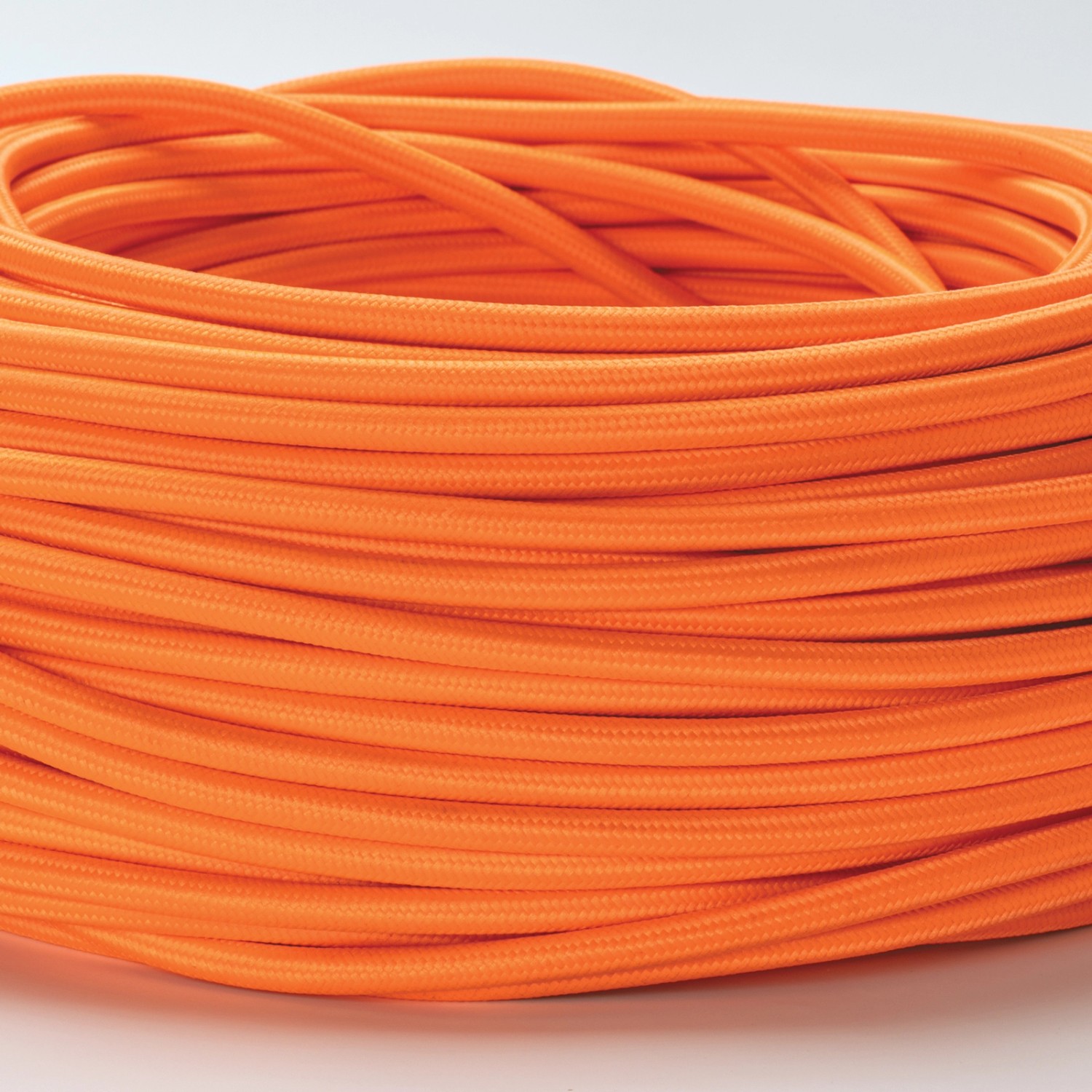 Orion Lightstyle Lampen Textilkabel 3 Adrig Orange Meterware