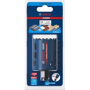 Bosch Expert Lochsäge Tough Material, Ø 51mm, für vielfältige Materialien.