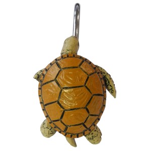 SANILO Duschvorhangring Ocean, Schildkröte, Fisch, Kunststoff mit Edelstahlhaken