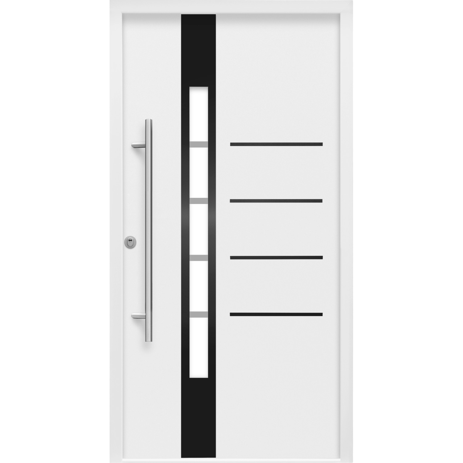 Splendoor Thermospace Sicherheits-Haustür Berlin Prime RC2K Weiß 100x210 cm günstig online kaufen