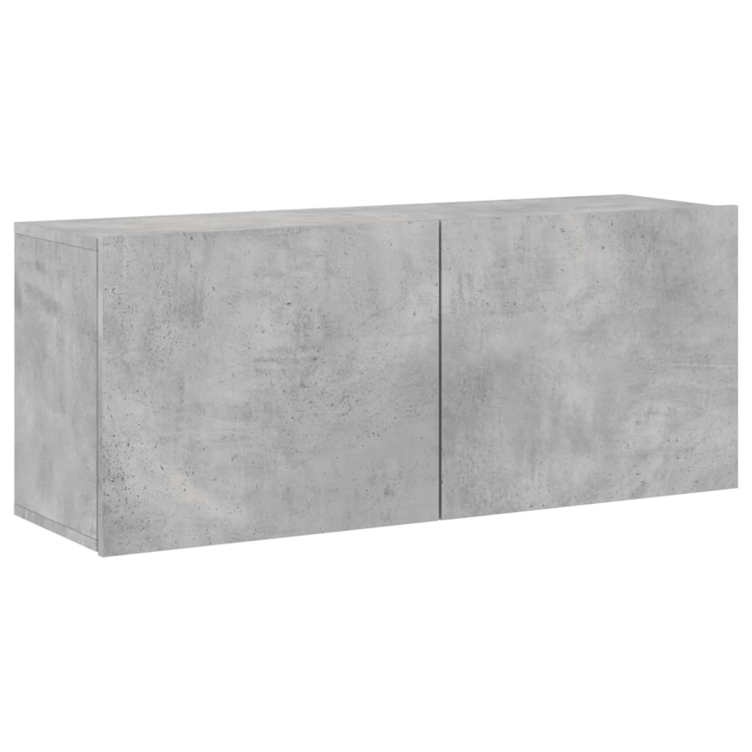 VidaXL TV-Wandschrank Betongrau 100x30x41 cm günstig online kaufen