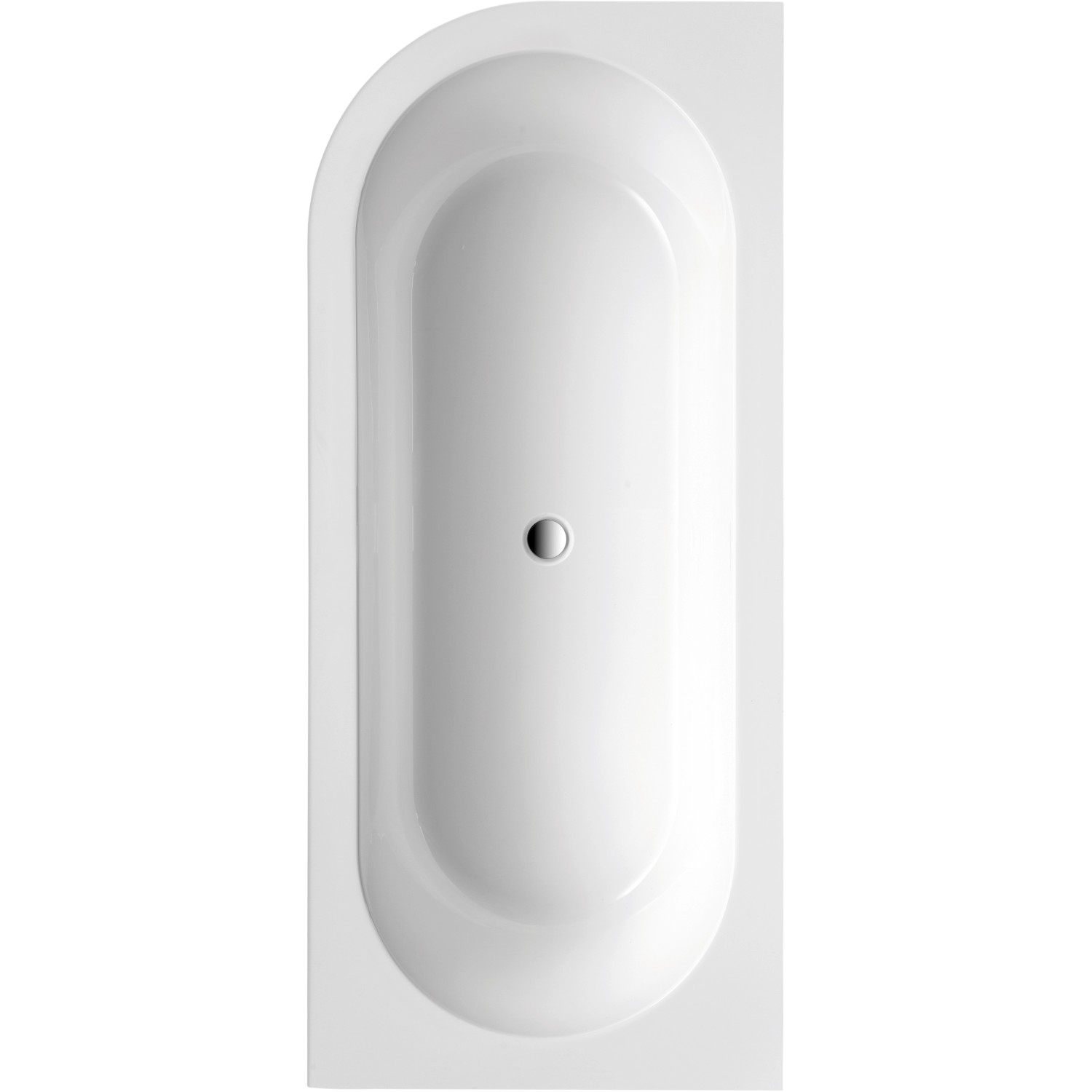 Ottofond Eck-Badewanne Modena Corner links 178 cm Weiß