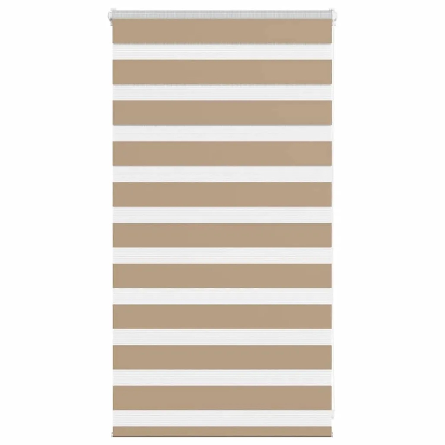 vidaXL Doppelrollo Sandbraun 75x100 cm Stoffbreite 70,9 cm Polyester 401451 günstig online kaufen