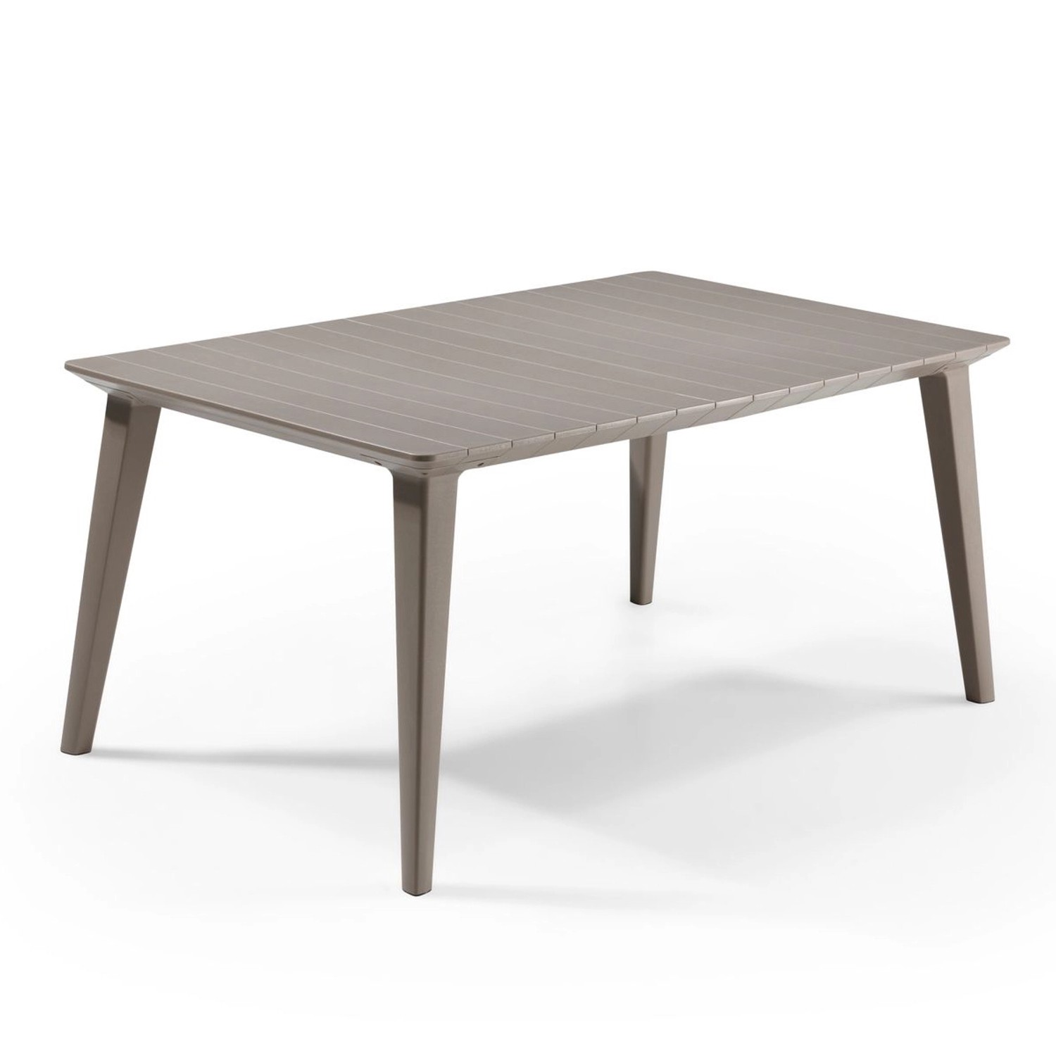 Allibert Lima Tisch Cappuccino Wetterfest Garten-Esstisch Outdoor Gartentis günstig online kaufen