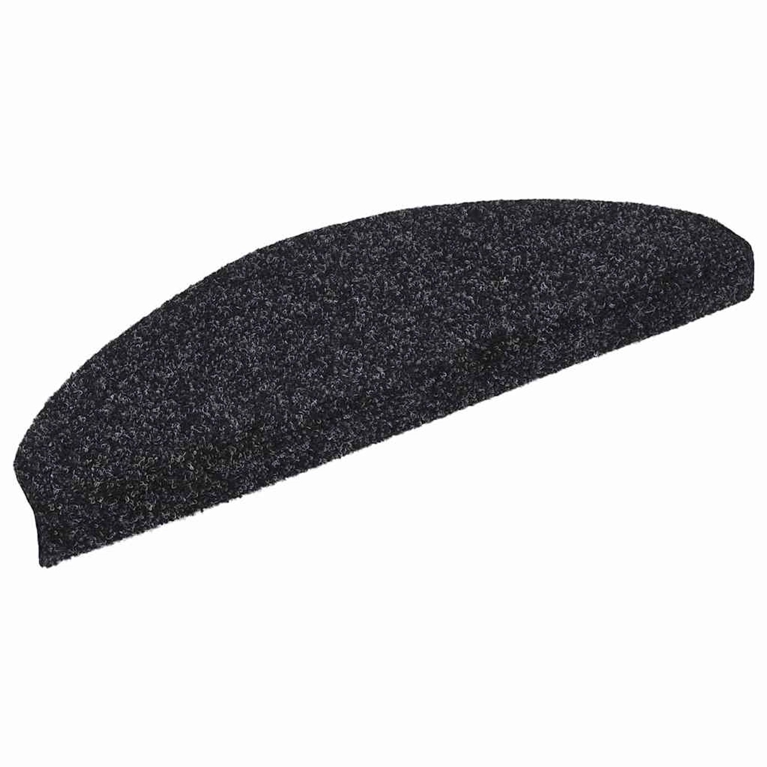 vidaXL Stufenmatten Selbstklebend 20 Stk 65x21x4 cm Schwarz Halbrund Groß 3365645