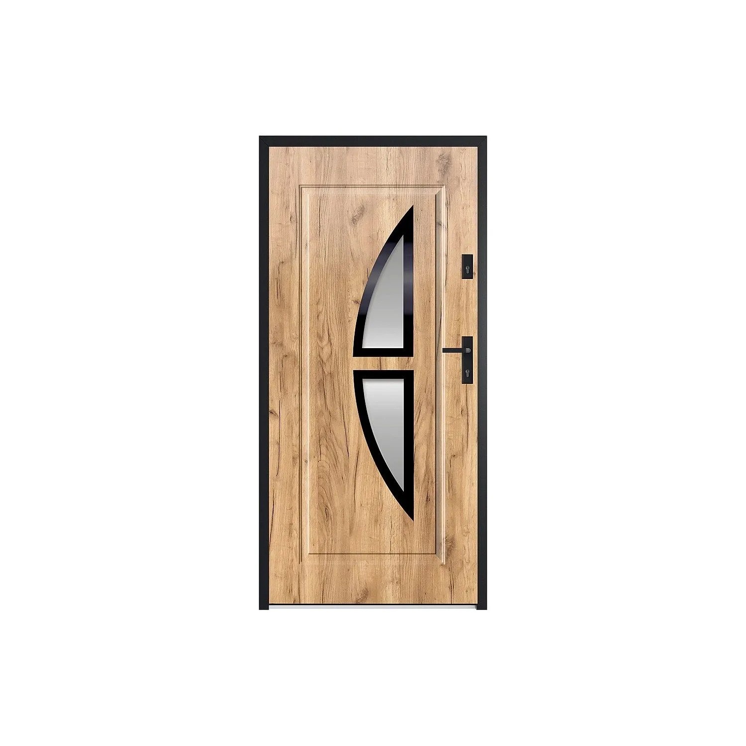 Vente-unique Haustür Covas Naturfarben Hell 95 cm