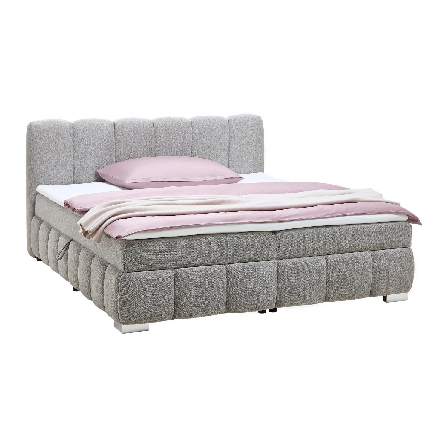Mömax Boxbett Elaris Graubraun ca. 200x200cm