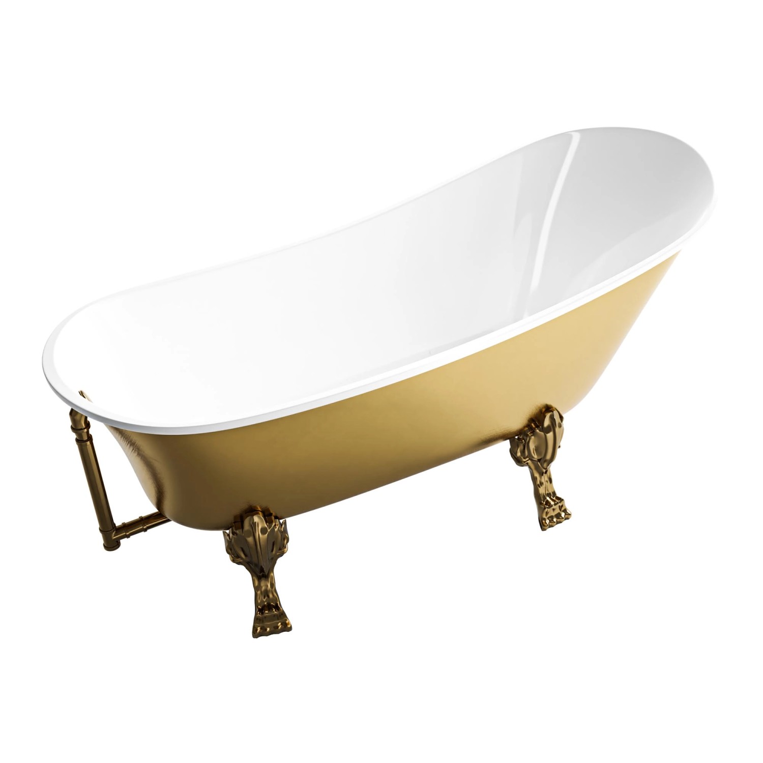 Bernstein Freistehende Badewanne PARIS Premium Acryl Gold 175x74 günstig online kaufen