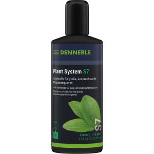 Dennerle Plant System S7, 250ml Flasche für vitales Wachstum von Aquariumpflanzen.