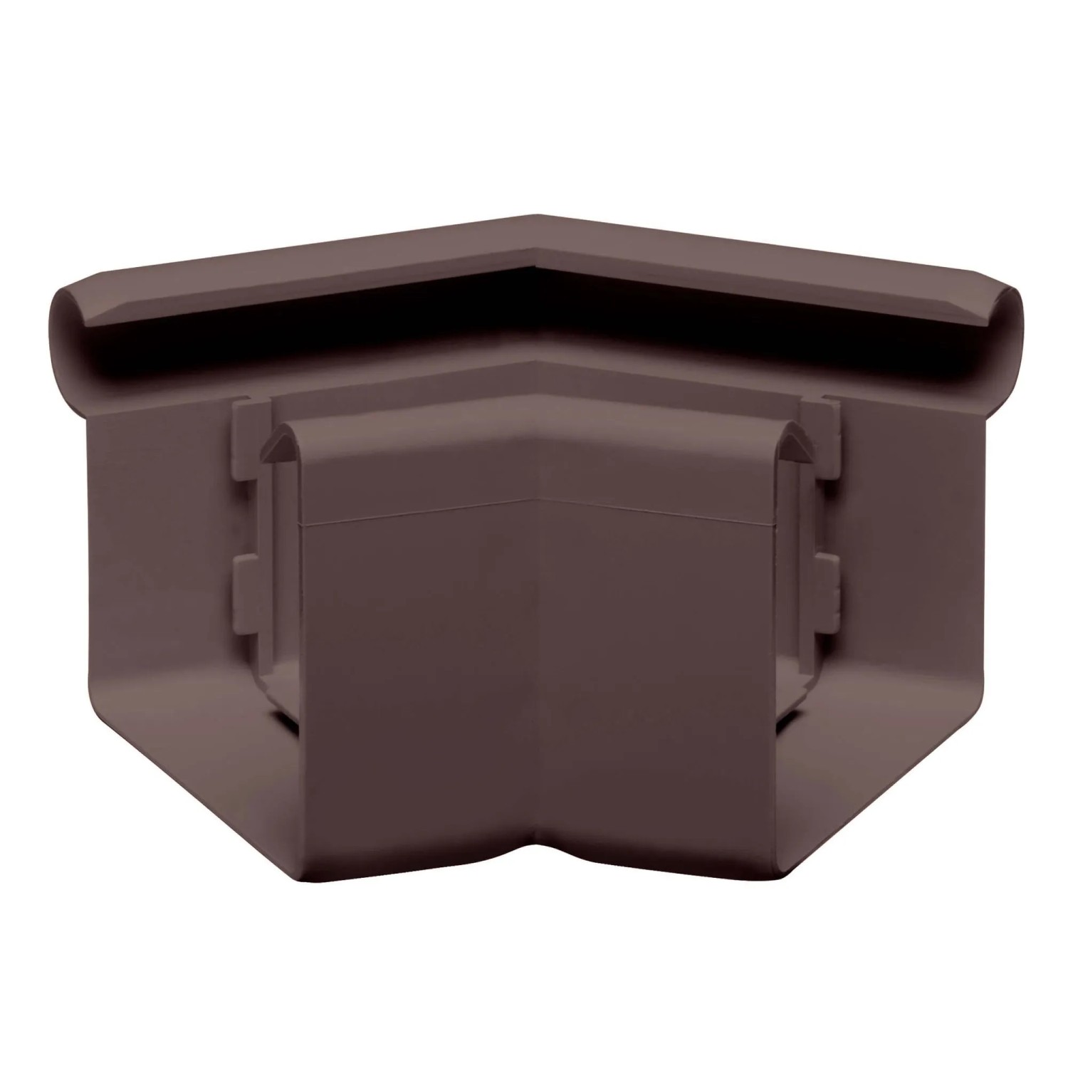 Inefa Rinnenwinkel 135 Grad Außeneck NW 68 Kastenrinne PVC Dunkelbraun