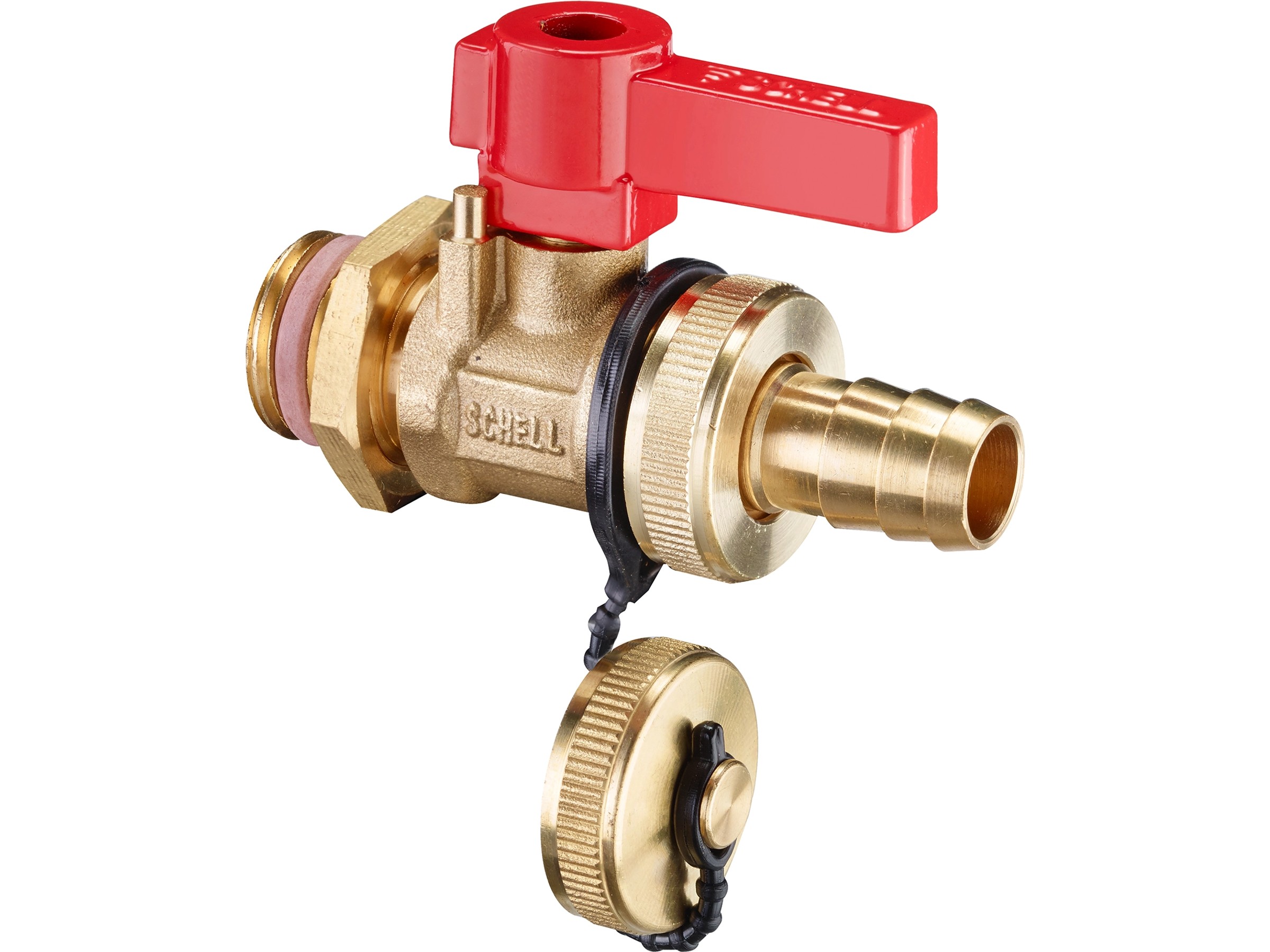 Kugelhahn 1/2" Mit Schrägfilter – Hebelgriff, PN 40 Bar, Für Kalt-/Warmwasser, Mit Innengewinde