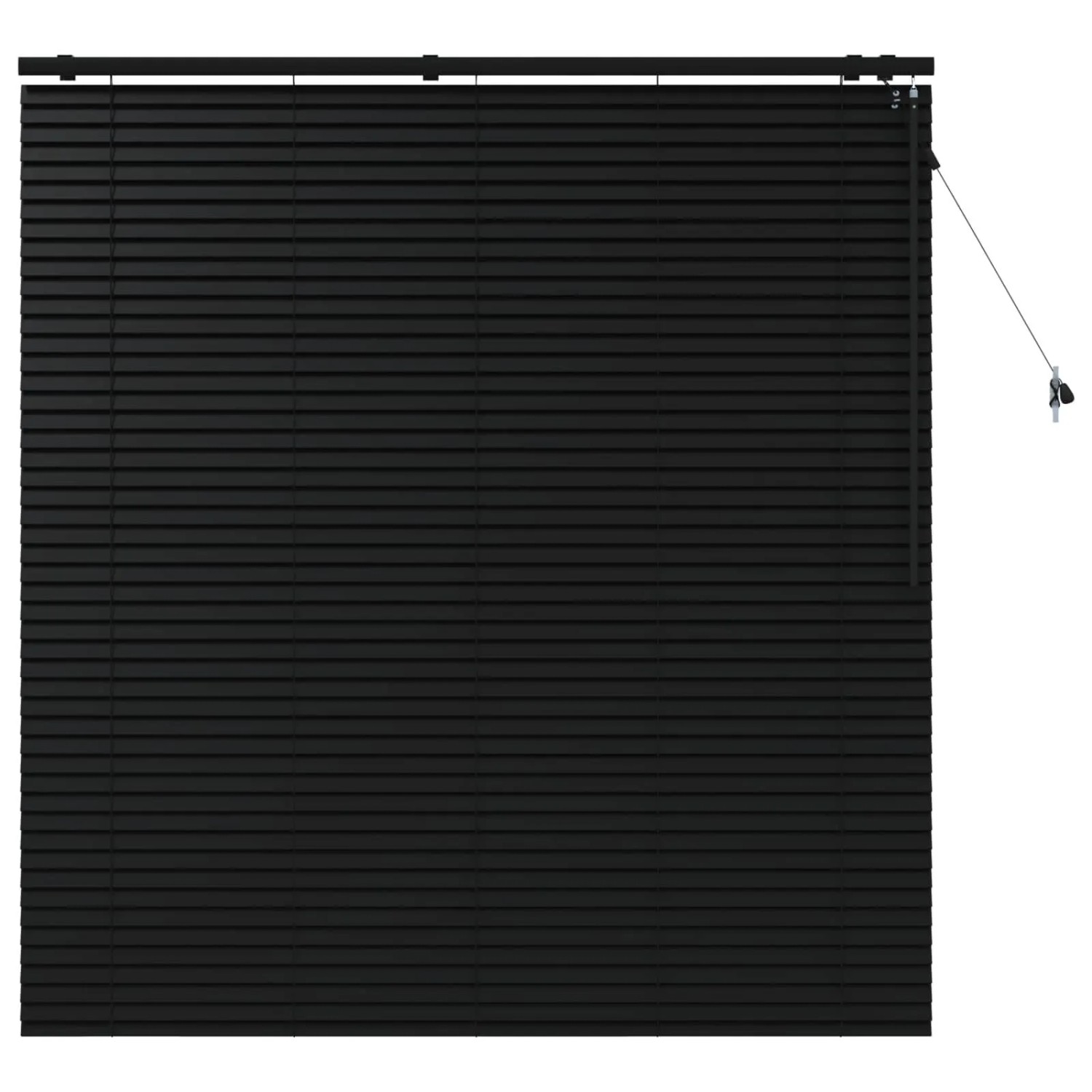 vidaXL Venezianische Jalousie Schwarz 150 x 160 cm 35 mm 42015501