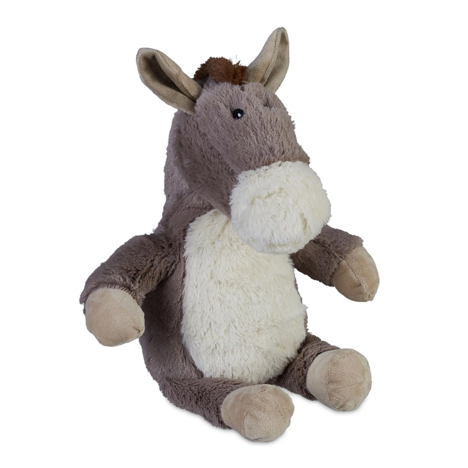 Relaxdays Türstopper Esel Polyester Grau Schwer 26 cm x 24 cm x 17 cm 1 kg