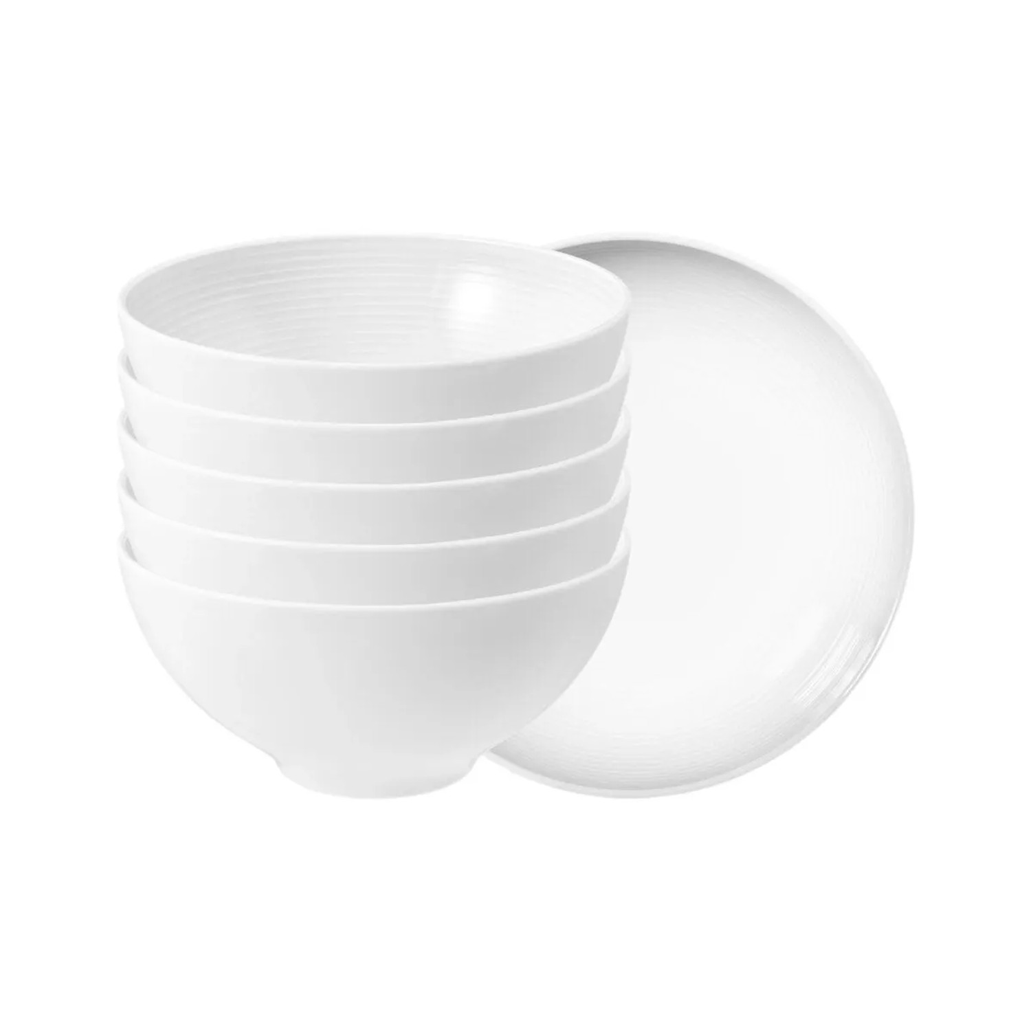 Seltmann Weiden Beat Color Glaze Müslischale 15,7 cm 6er Set Weiß