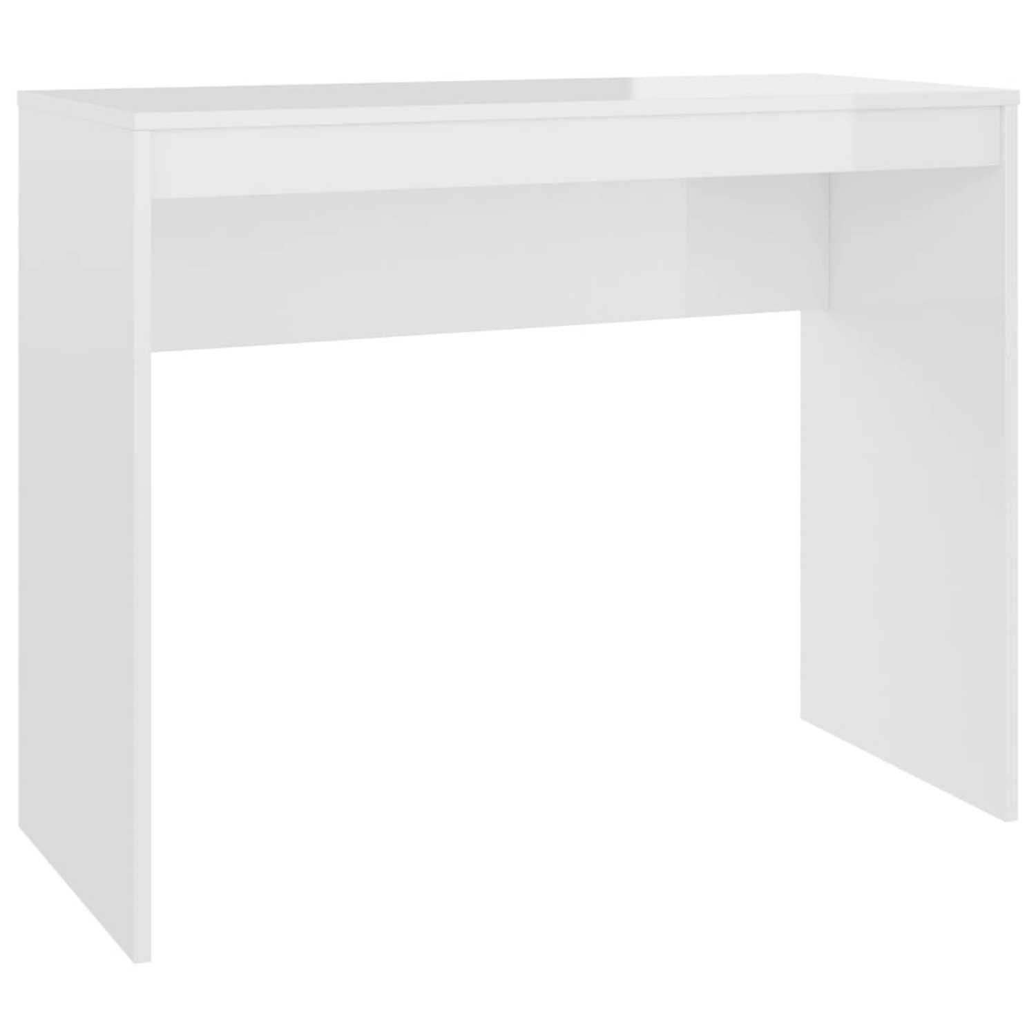 vidaXL Schreibtisch Hochglanz-Weiß 90x40x72 cm Holzwerkstoff 800384 günstig online kaufen