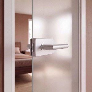 Doorlegro Glastürbeschlag Studio Rund Silber 8 mm