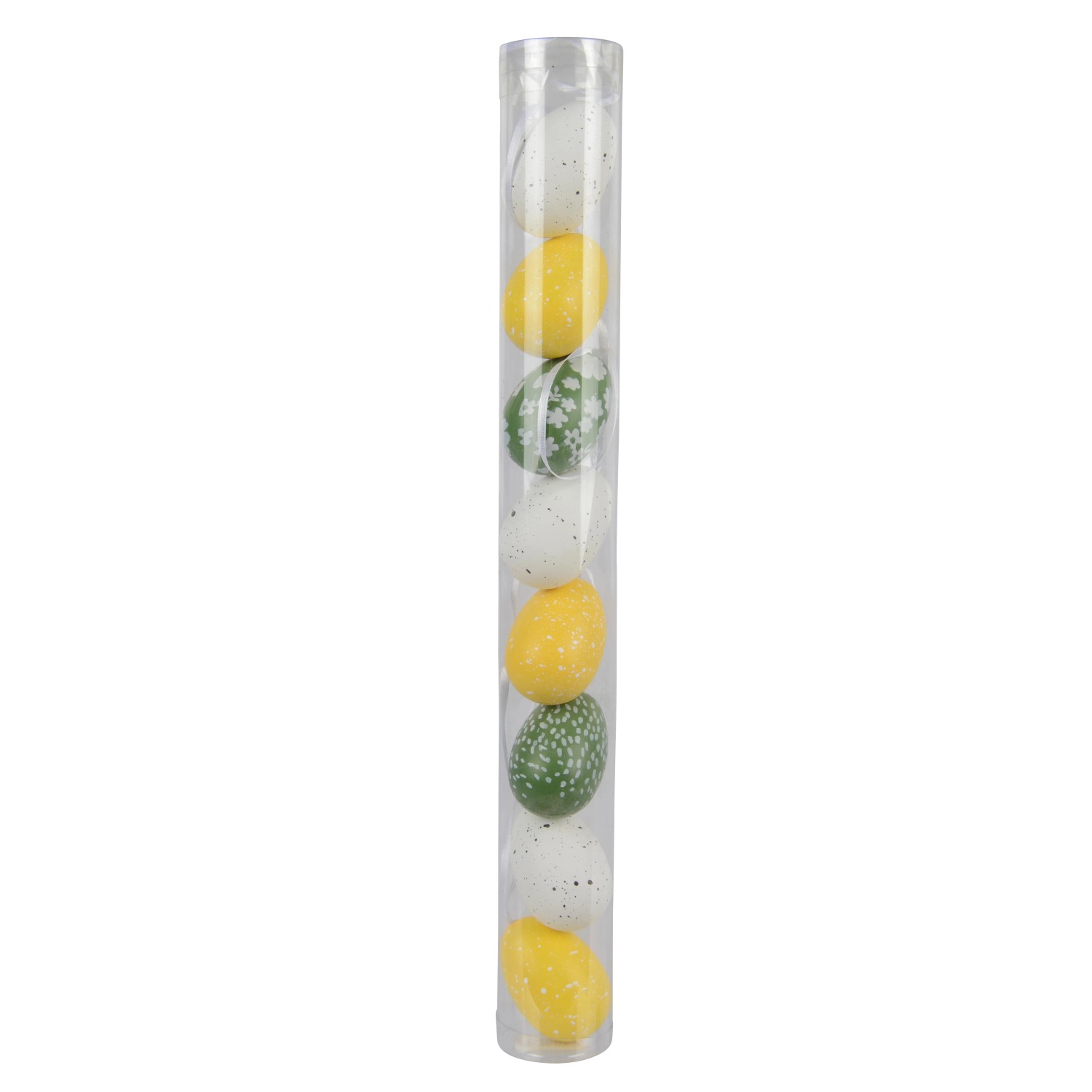 Deko-Eier 8er Set Polystyrol Ø 3,5 cm x 5 cm Bunt