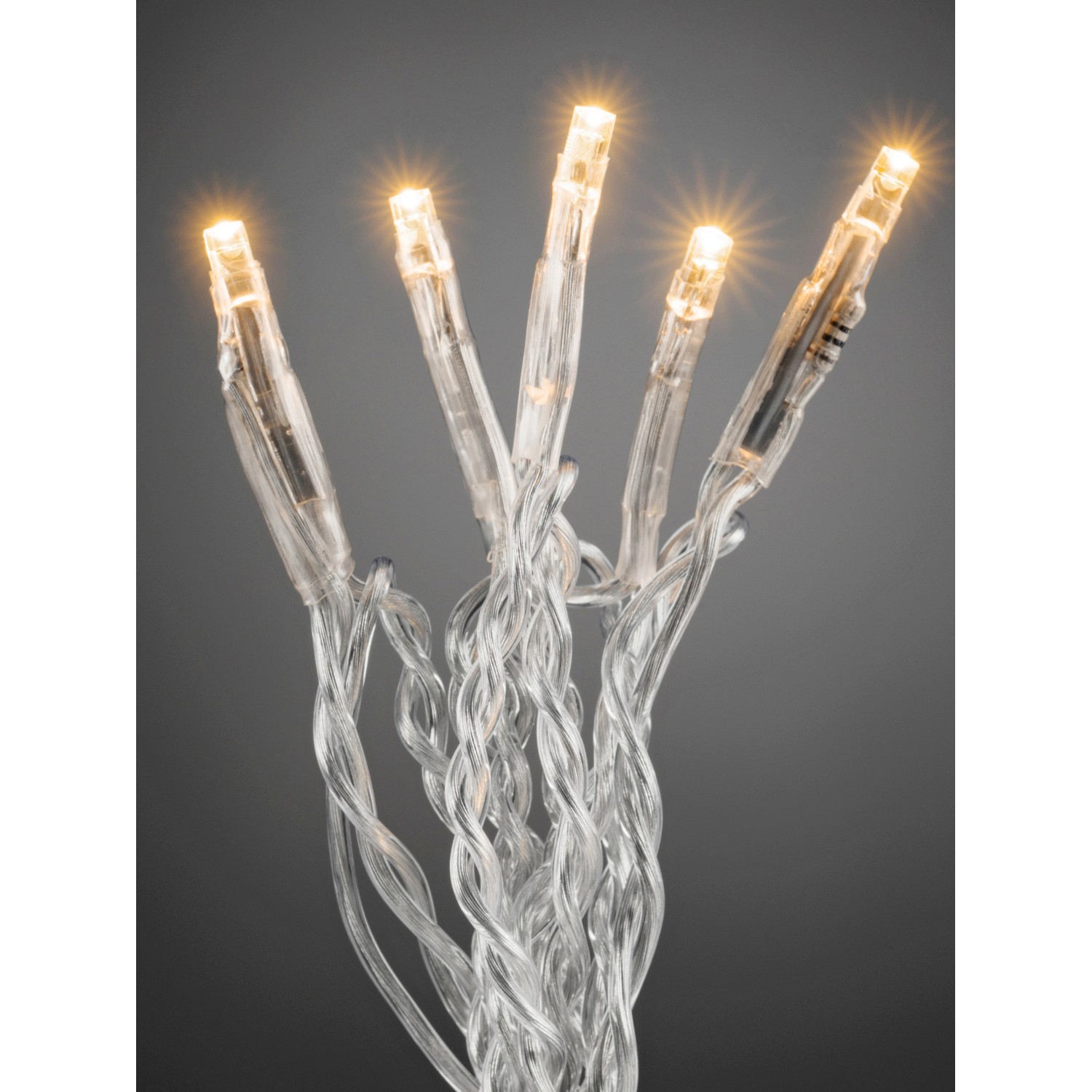 Thumbnail - Konstsmide Micro LED Lichterkette 100 bernsteinfarbene LEDs transp. Kabel innen