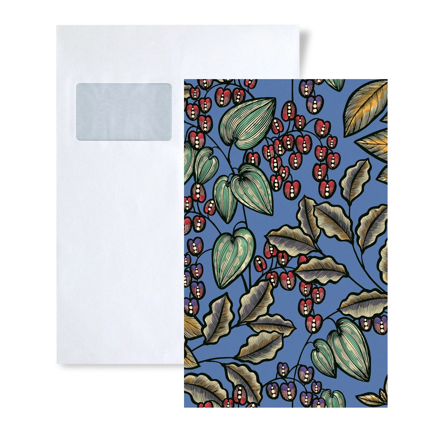 PROFHOME 1 MUSTERSTÜCK S-377541-GU DIN A4 MUSTER der Floral Tapete günstig online kaufen