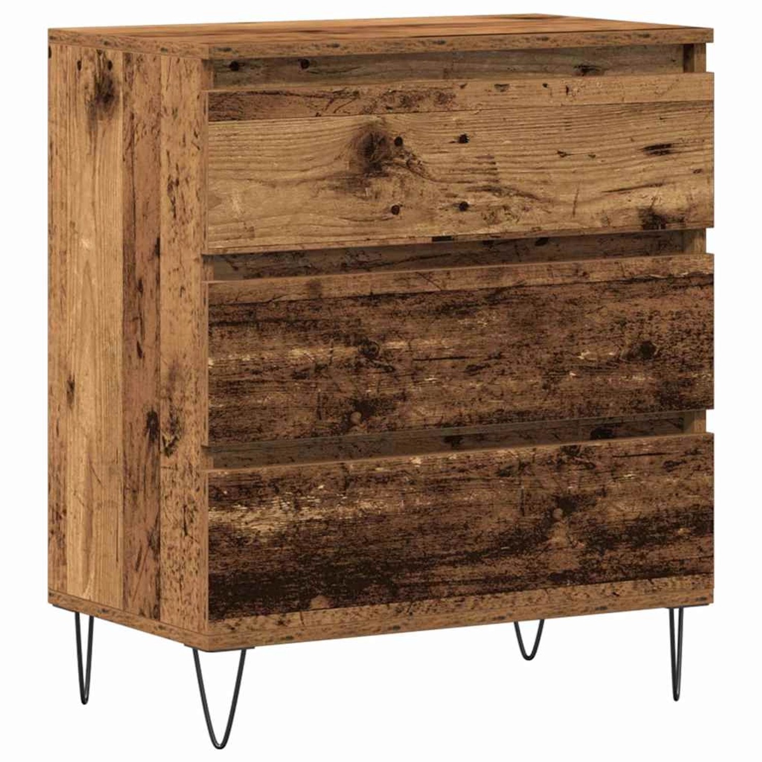 vidaXL Sideboard mit Schubladen Altholz 60 x 35 x 70 cm Holzwerkstoff 86349 günstig online kaufen
